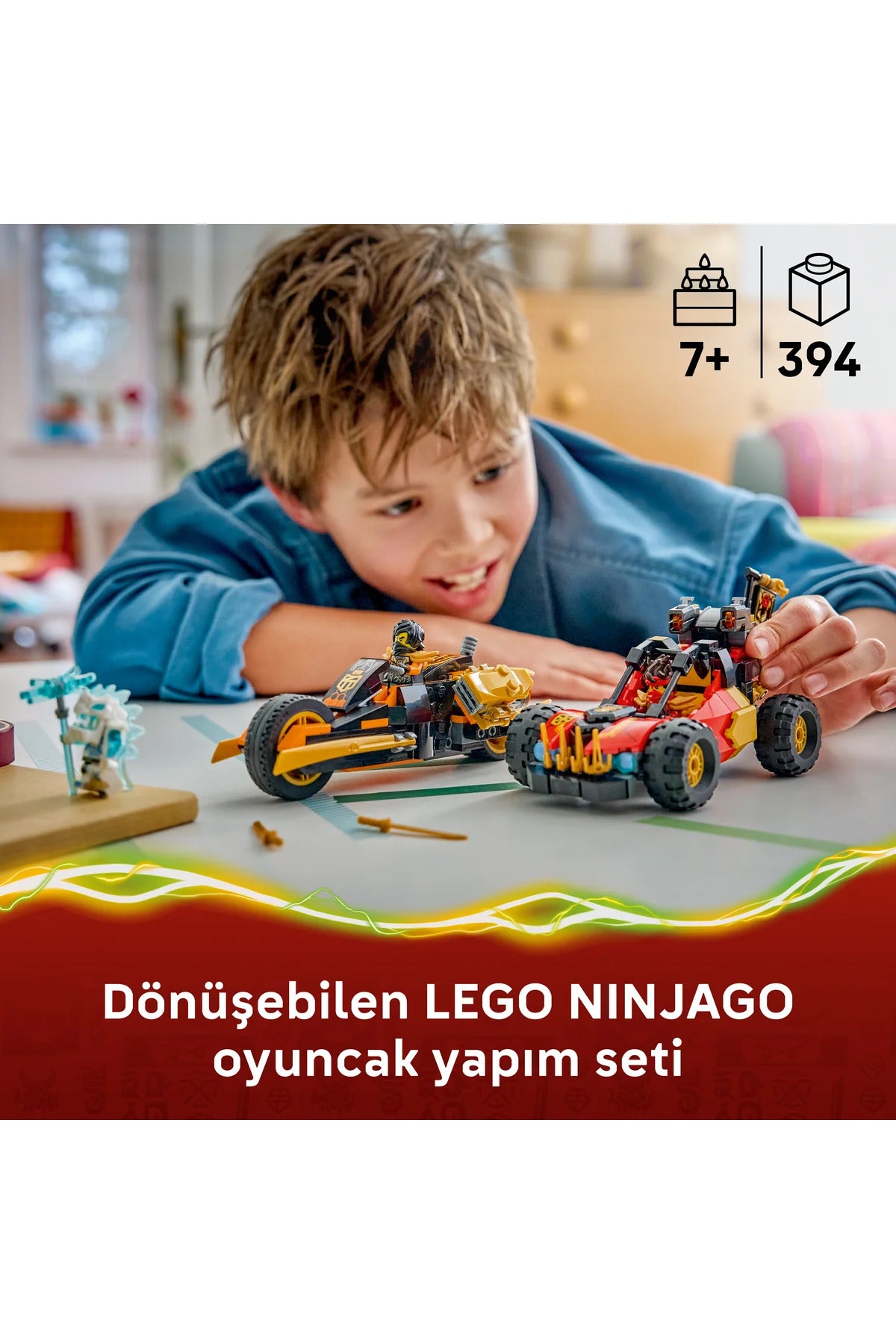 LEGO Ninjago Kai ve Cole'un Birleşen Araçları 71864