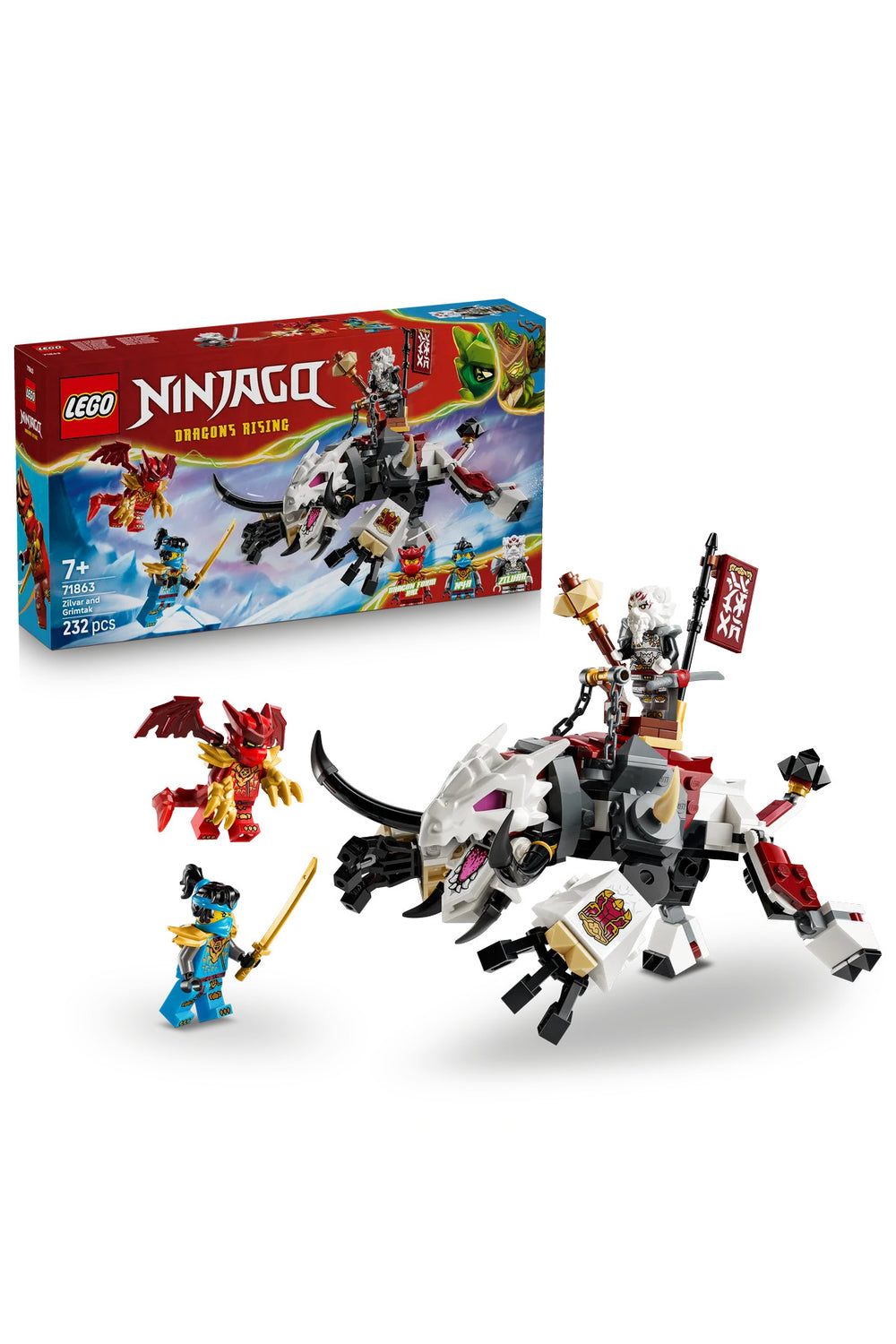 LEGO Ninjago Zilvar ve Ejderha Canavar Grimtak 71863