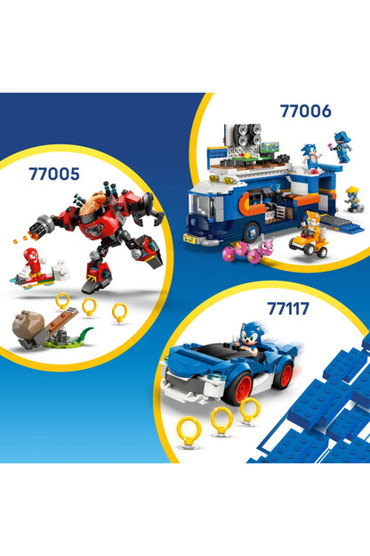 LEGO Sonic The Hedgehog Silver'ın Arabası Knuckles'ın Arabasına Karşı 77118