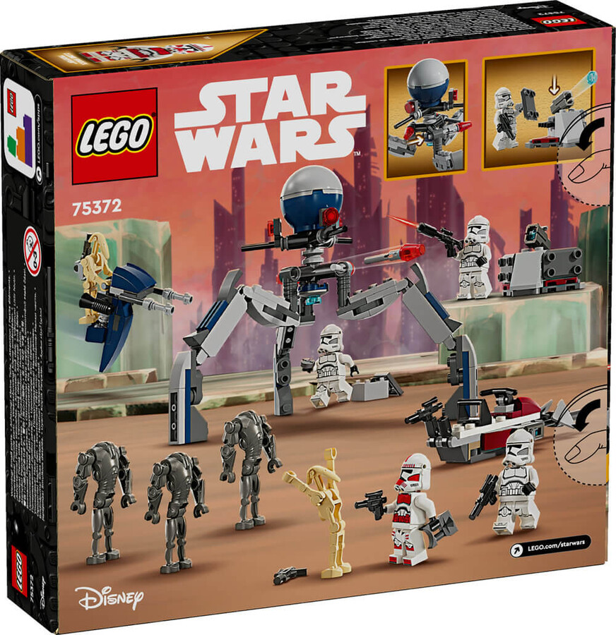 LEGO Star Wars Klon Trooper ve Savaş Droidi Savaş Paketi 75372