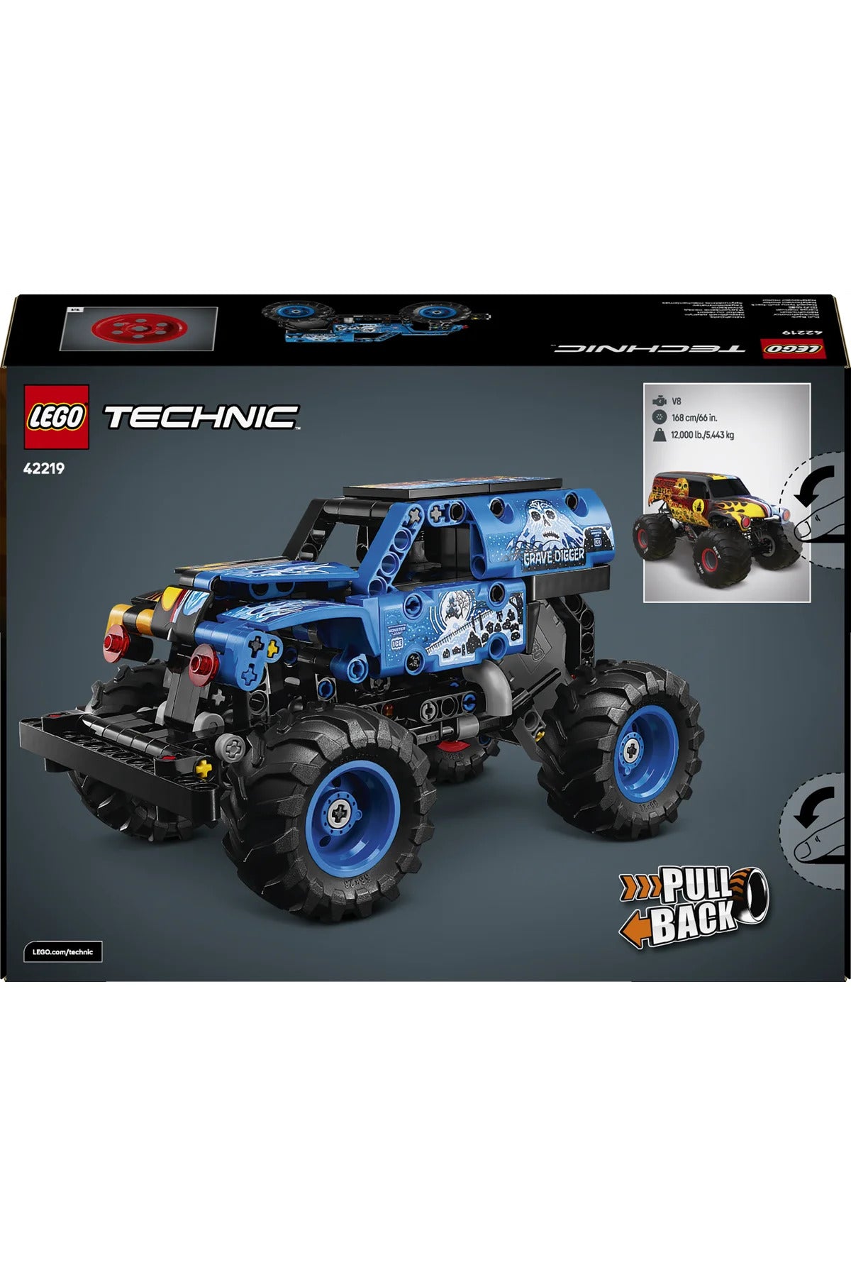 LEGO Technic Monster Jam Grave Digger Ateş ve Buz 42219