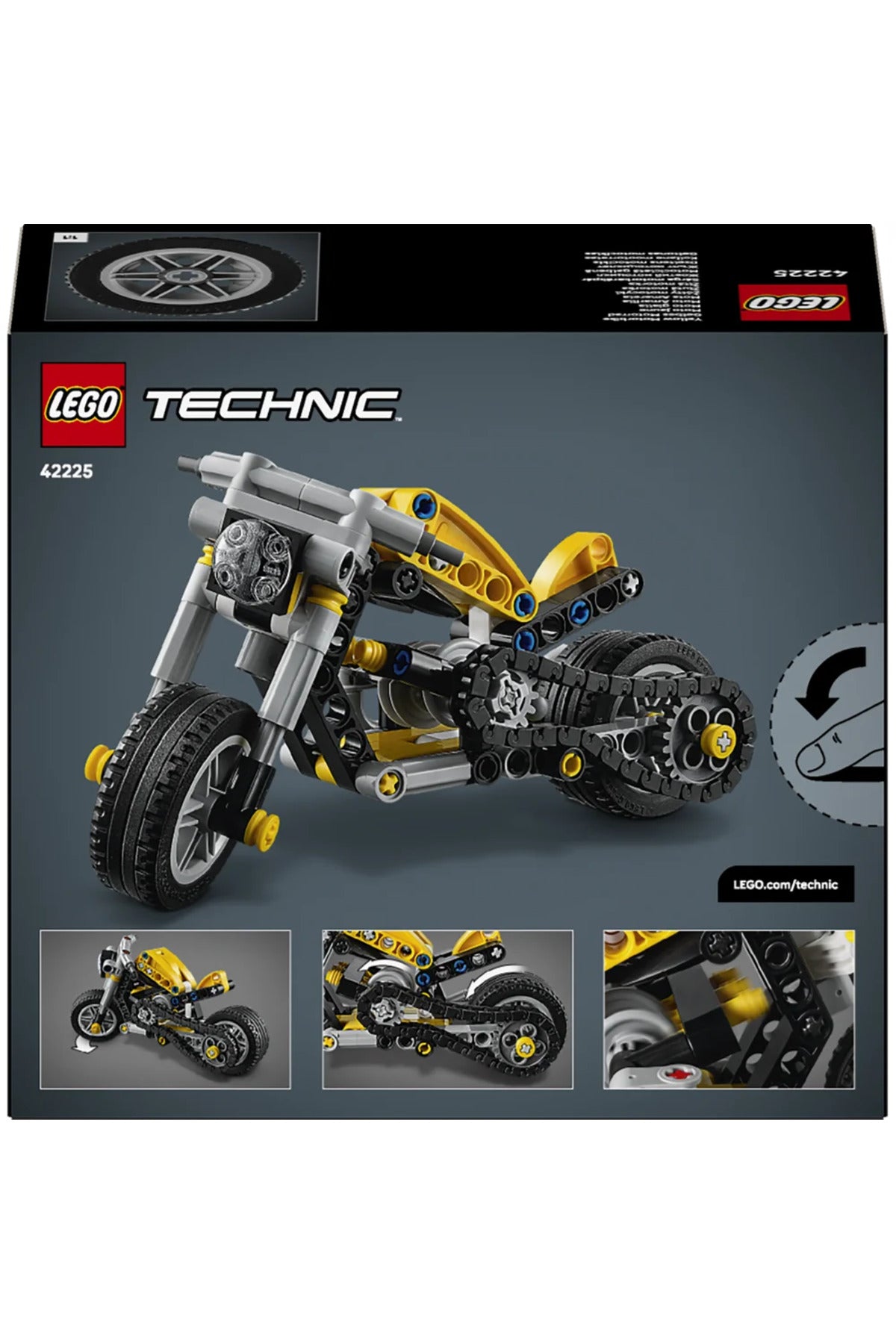 LEGO Technic Sarı Motosiklet 42225