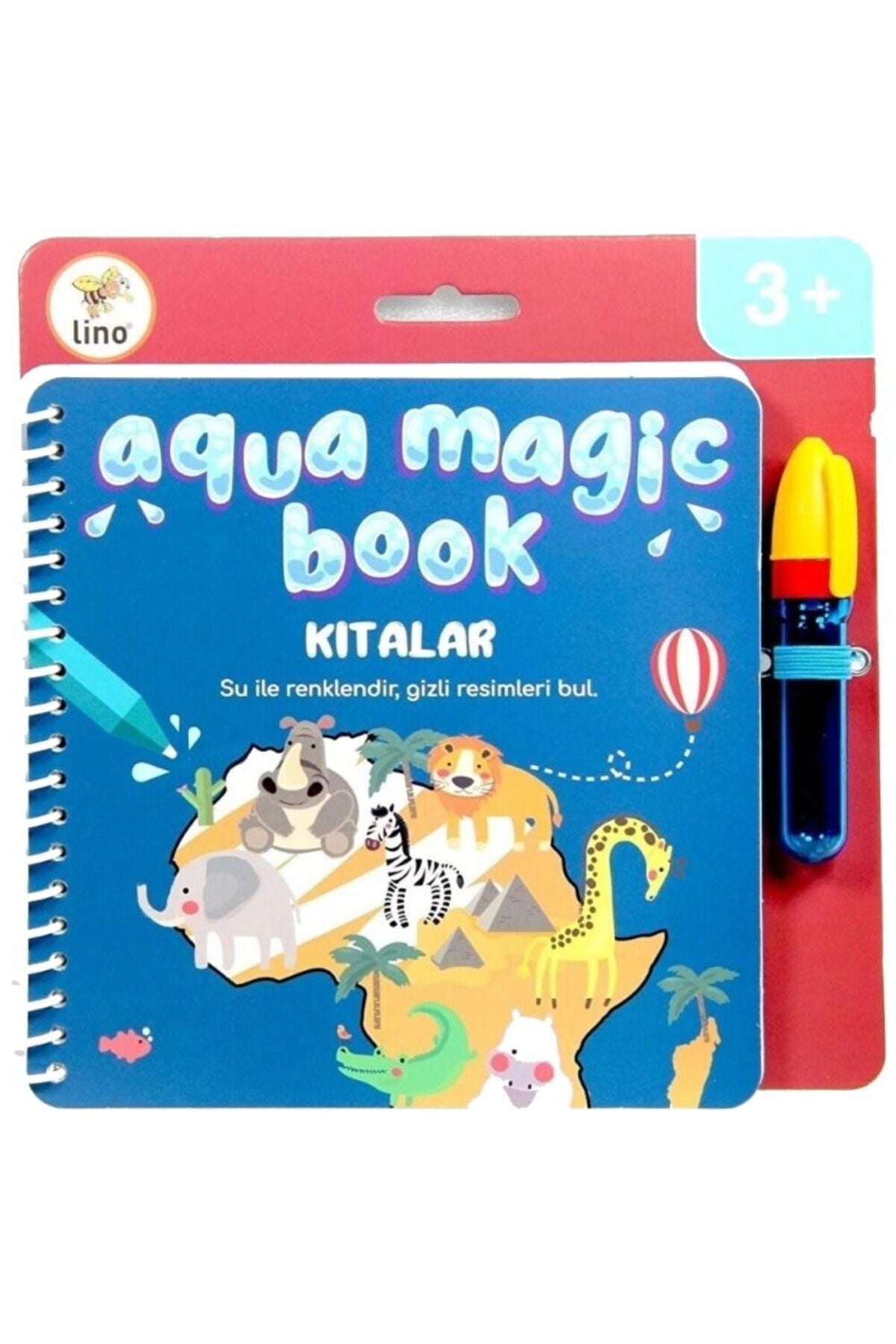 Lino Aqua Magic Kıtalar Sihirli Boyama Kitabı
