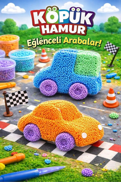 Lino Eğlenceli Yarış Kurumayan Köpüklü Oyun Hamuru