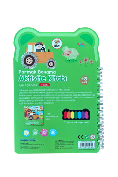 Lino Farm Parmak Boyama Aktivite Kitabı