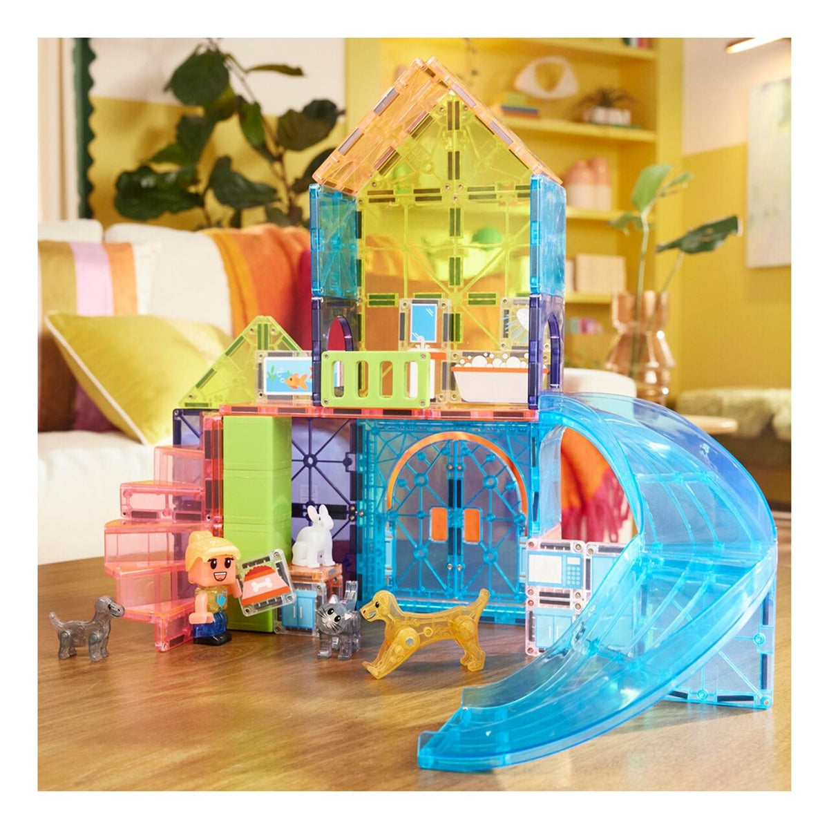Magna Tiles Pet Playhouse Manyetik Blok 50 Parça