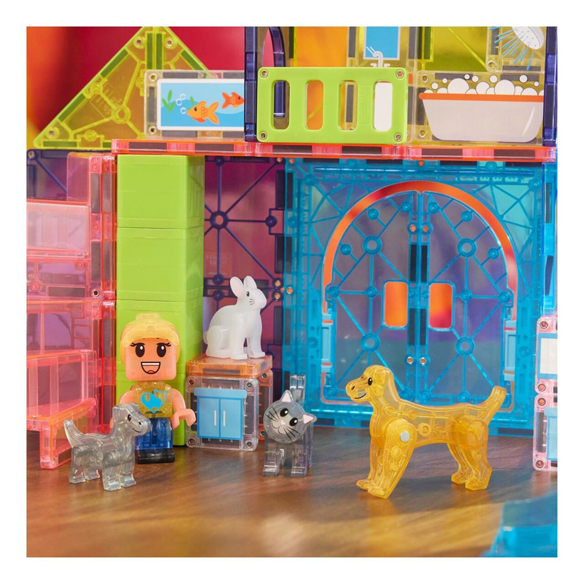 Magna Tiles Pet Playhouse Manyetik Blok 50 Parça