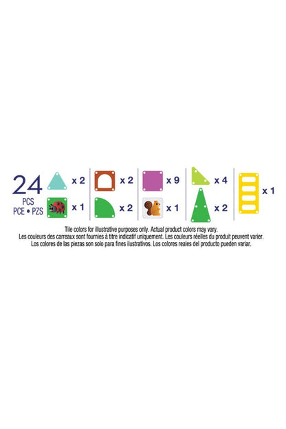 Magna Tiles Travel Tree House Manyetik Blok 24 Par