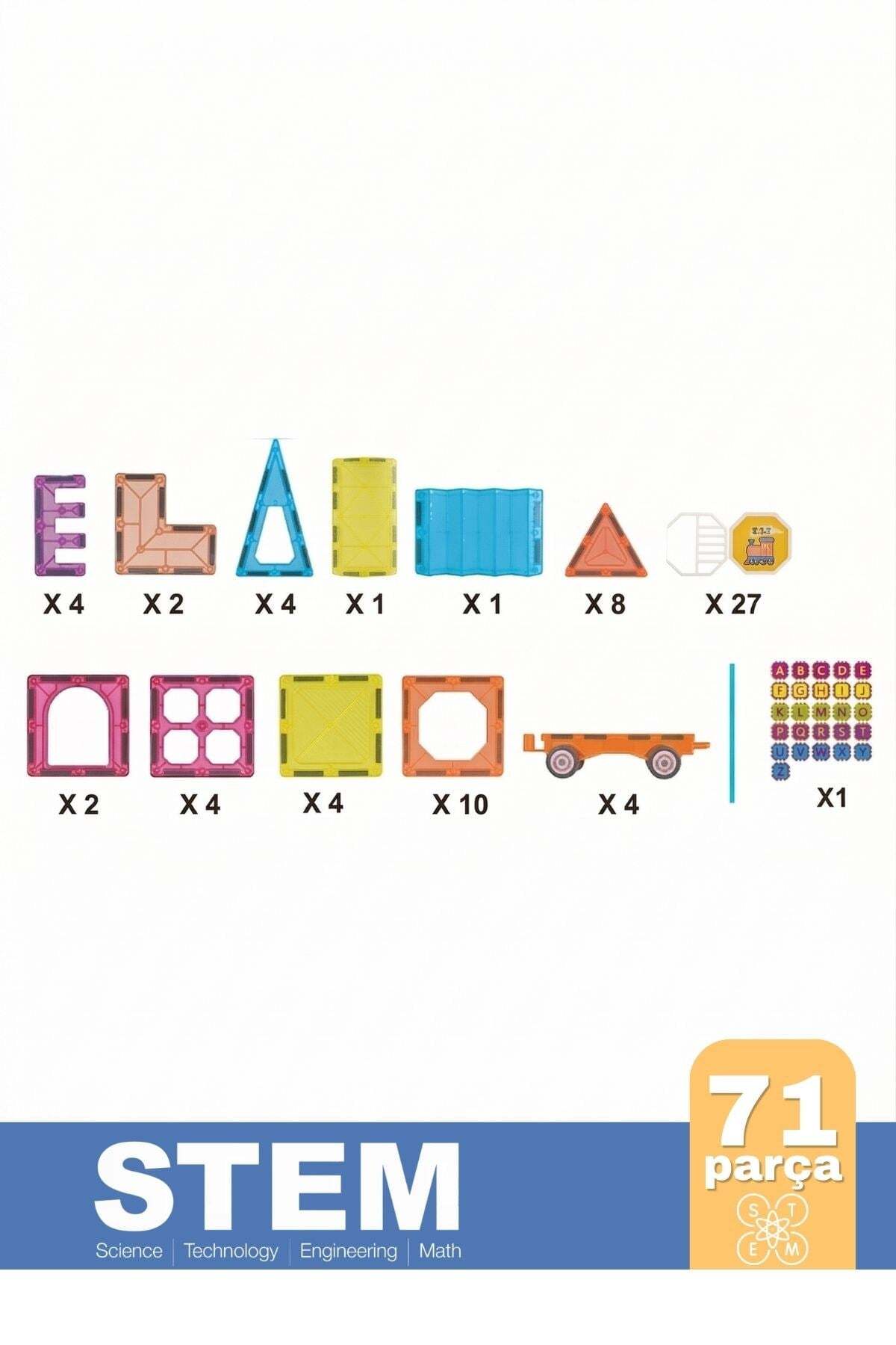 Magnetic DIY Yapı Blokları 71 Parça