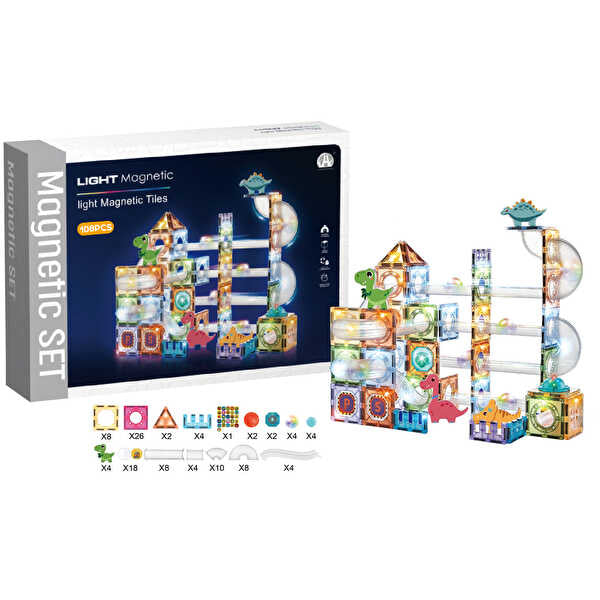 Magnetic Tiles Star Diamond Yapı Blok 108 Parça