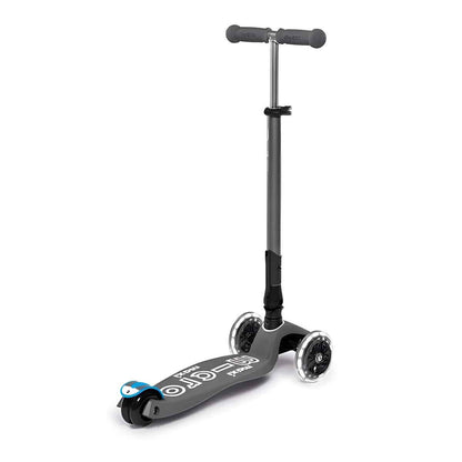 Maxi Micro Deluxe 3 Tekerlekli Katlanır Işıklı Gri Scooter