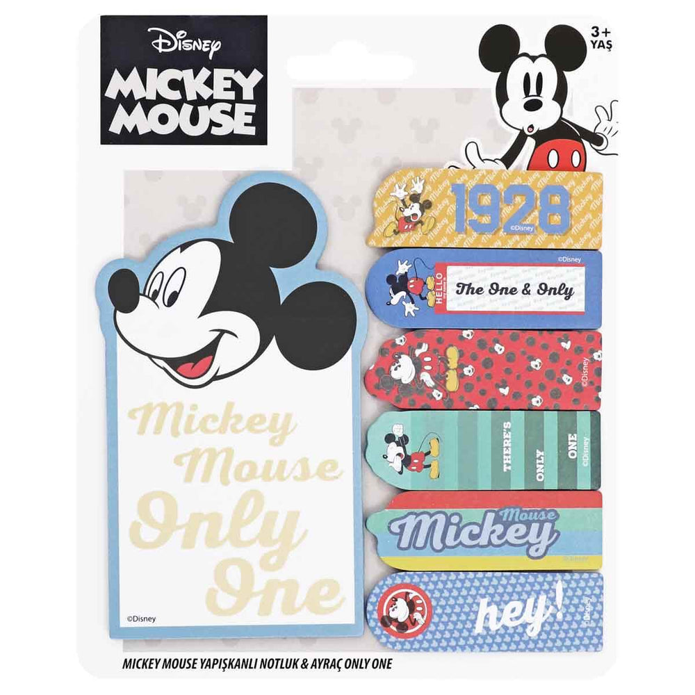 Mickey Mouse Yapışkanlı Notluk Ayraç Only One