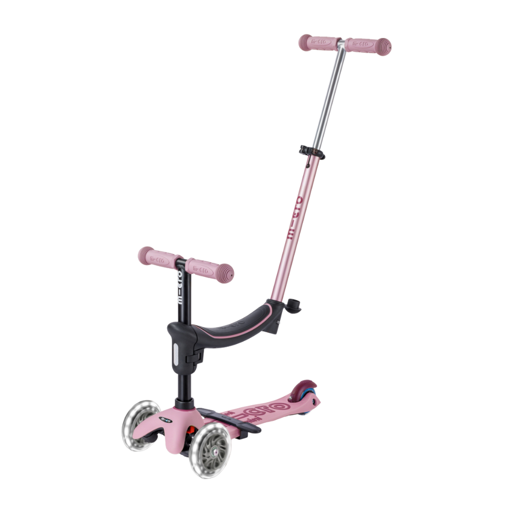 Micro Mini Rock And Go 3 Tekerlekli Işıklı Pembe Scooter