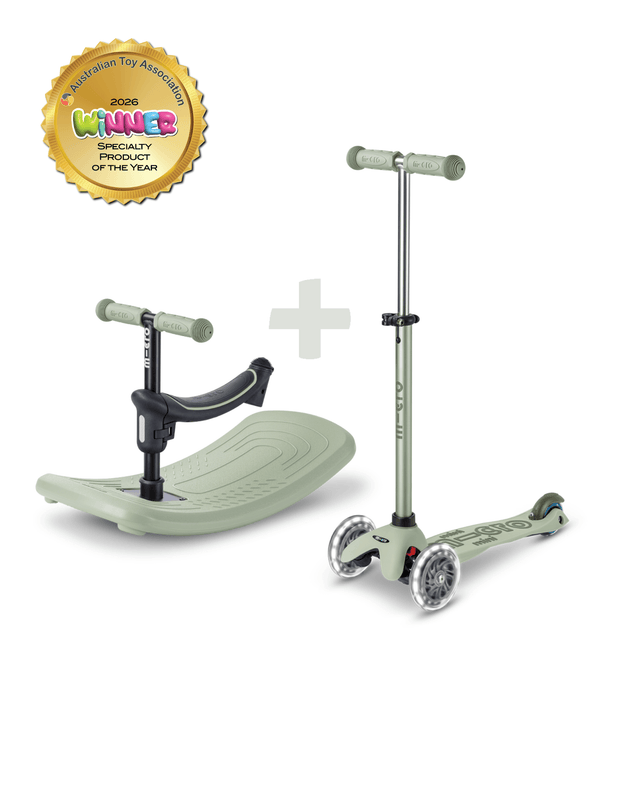 Micro Mini Rock And Go 3 Tekerlekli Işıklı Yeşil Scooter