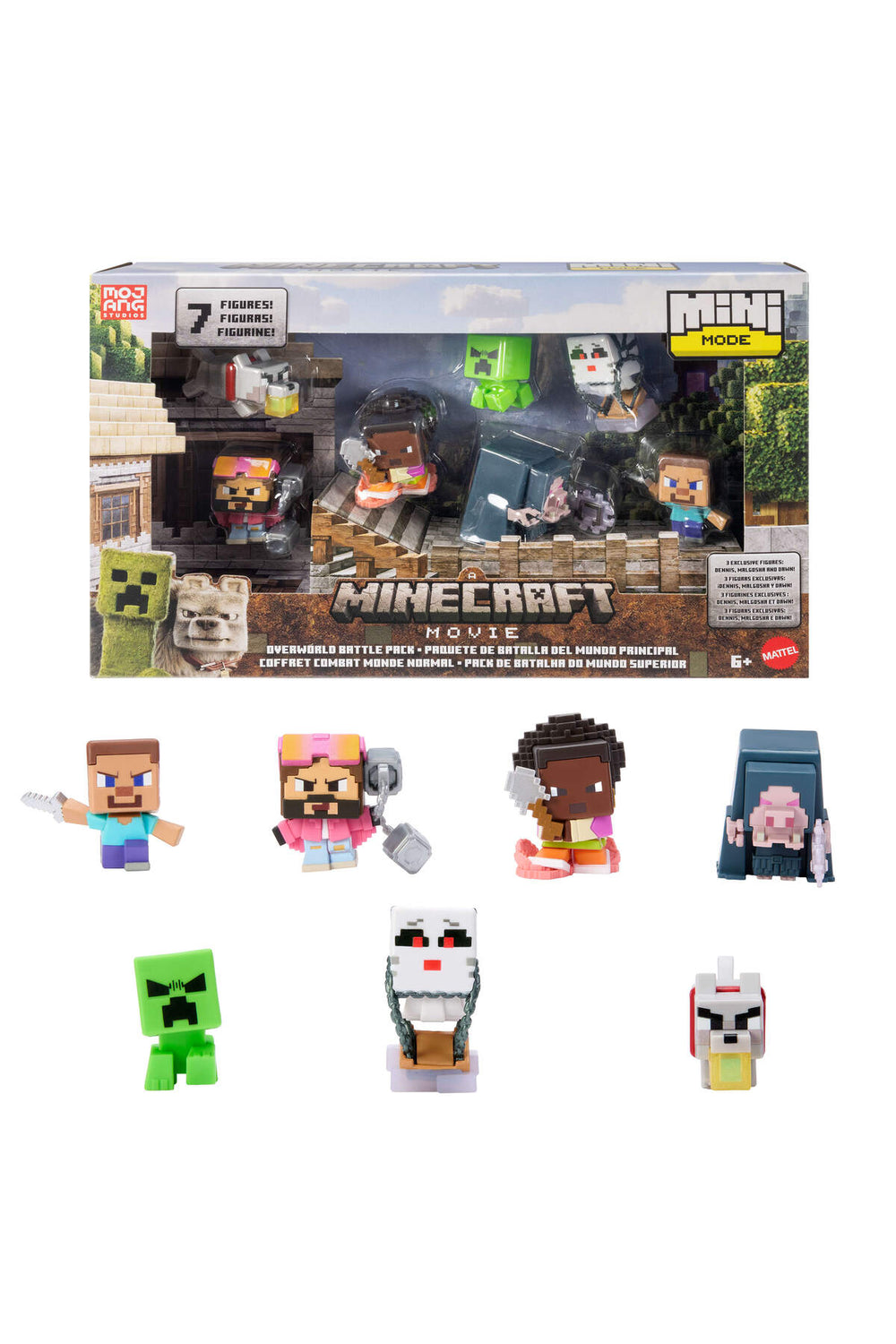 Minecraft Overworld Mini Mode Figür 7li Set