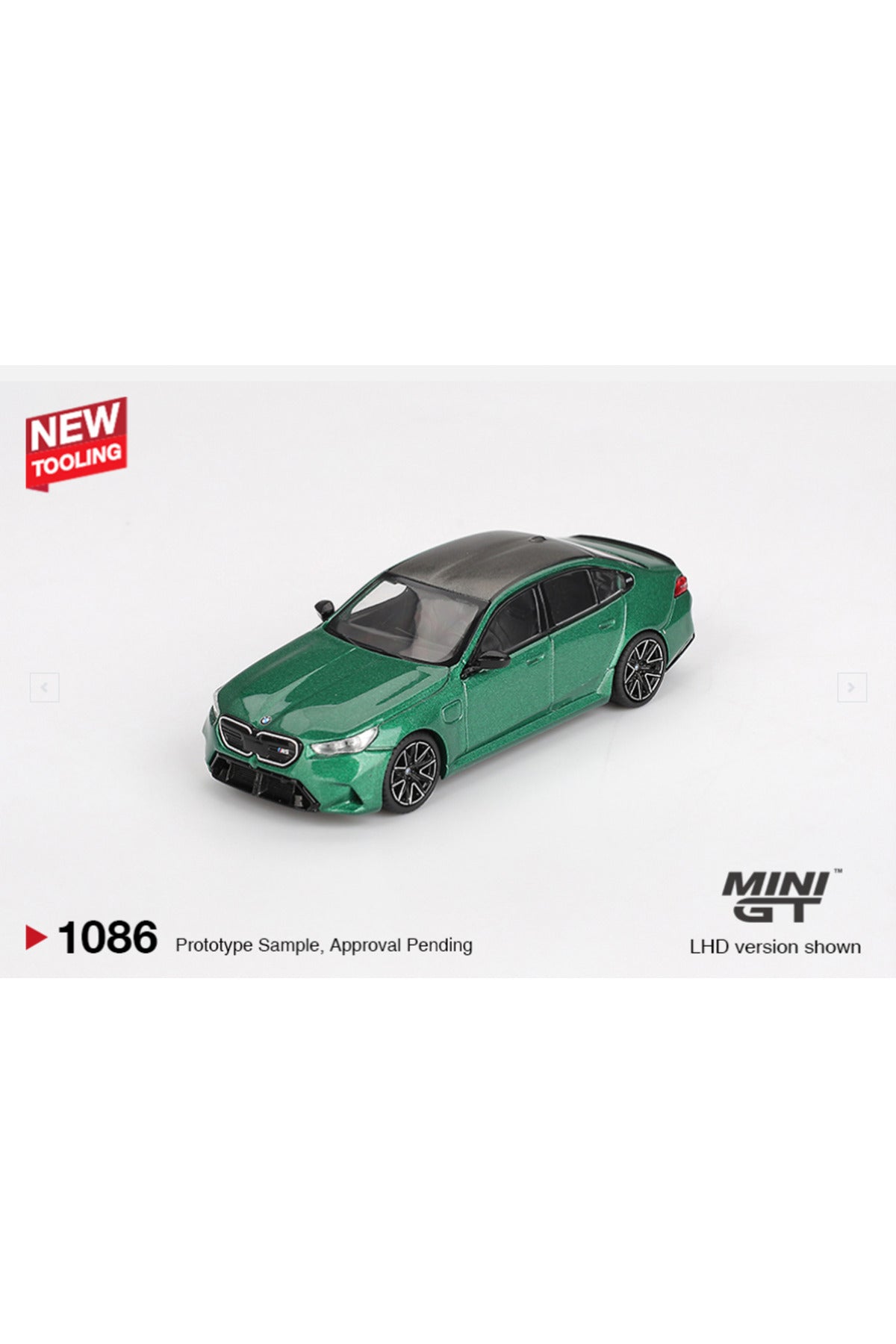 Mini GT BMW M5 G90 Isle of Man Green Mettalic 1:64