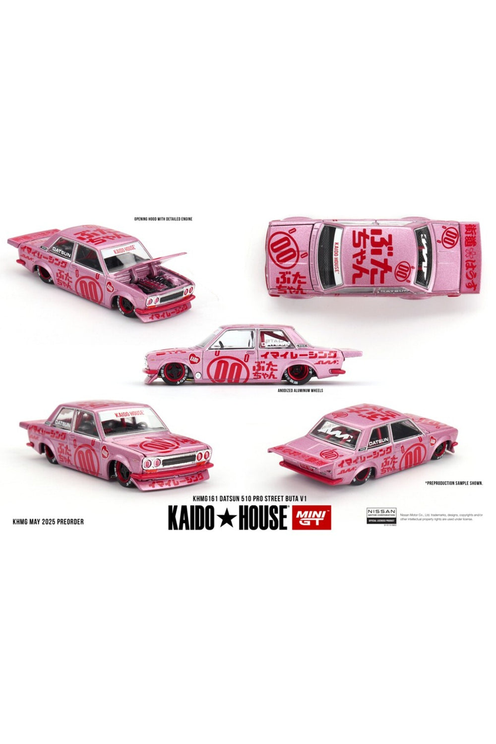 Mini GT Datsun Kaido 510 Pro Street Buta VI 1:64