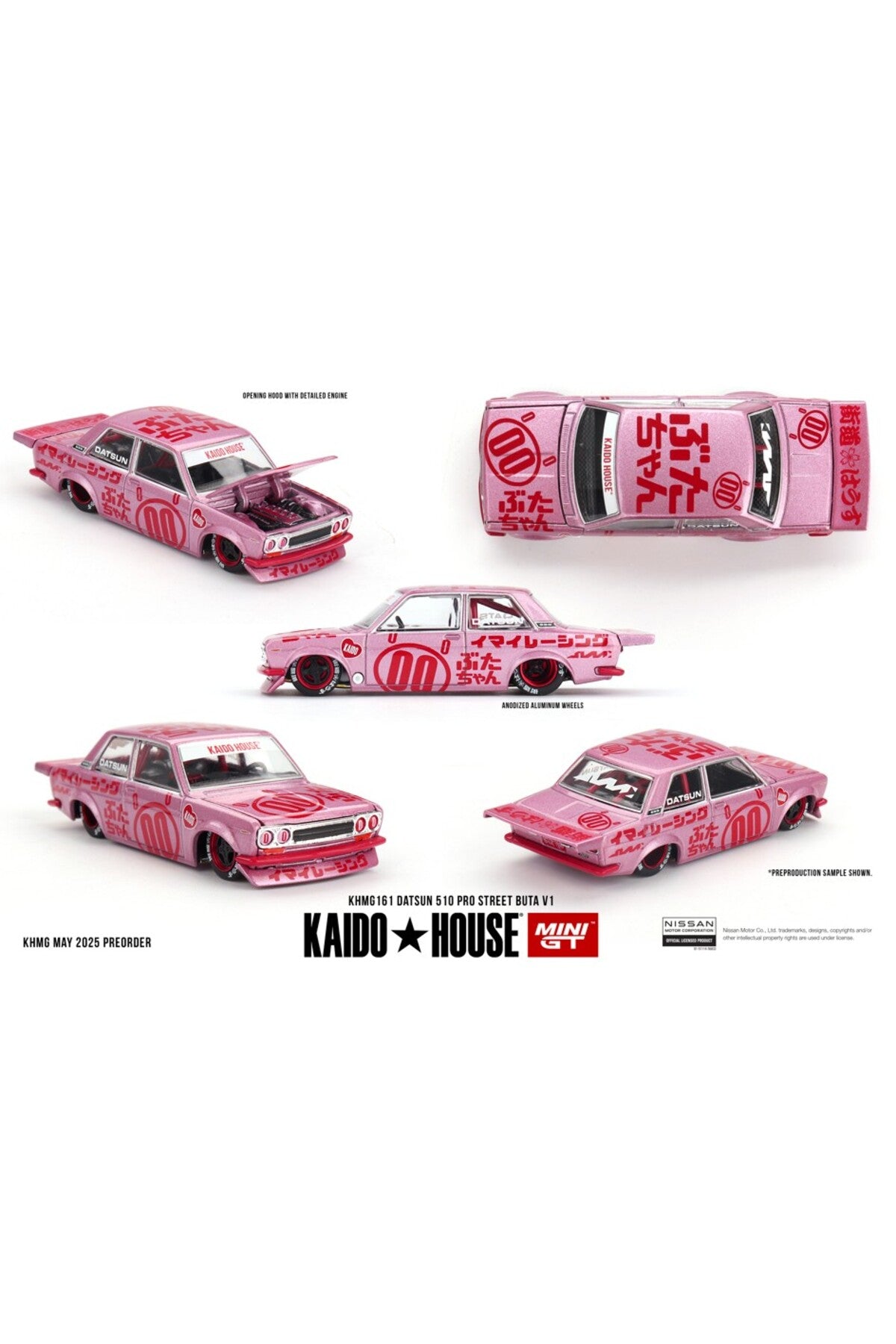 Mini GT Datsun Kaido 510 Pro Street Buta VI 1:64