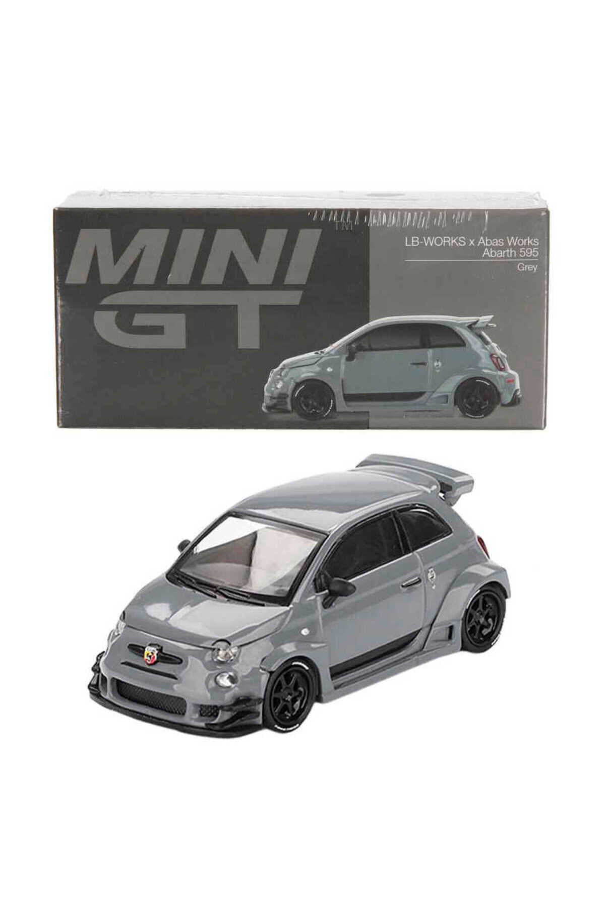Mini GT LB Works Abas Works Abarth 595 Grey 1:64