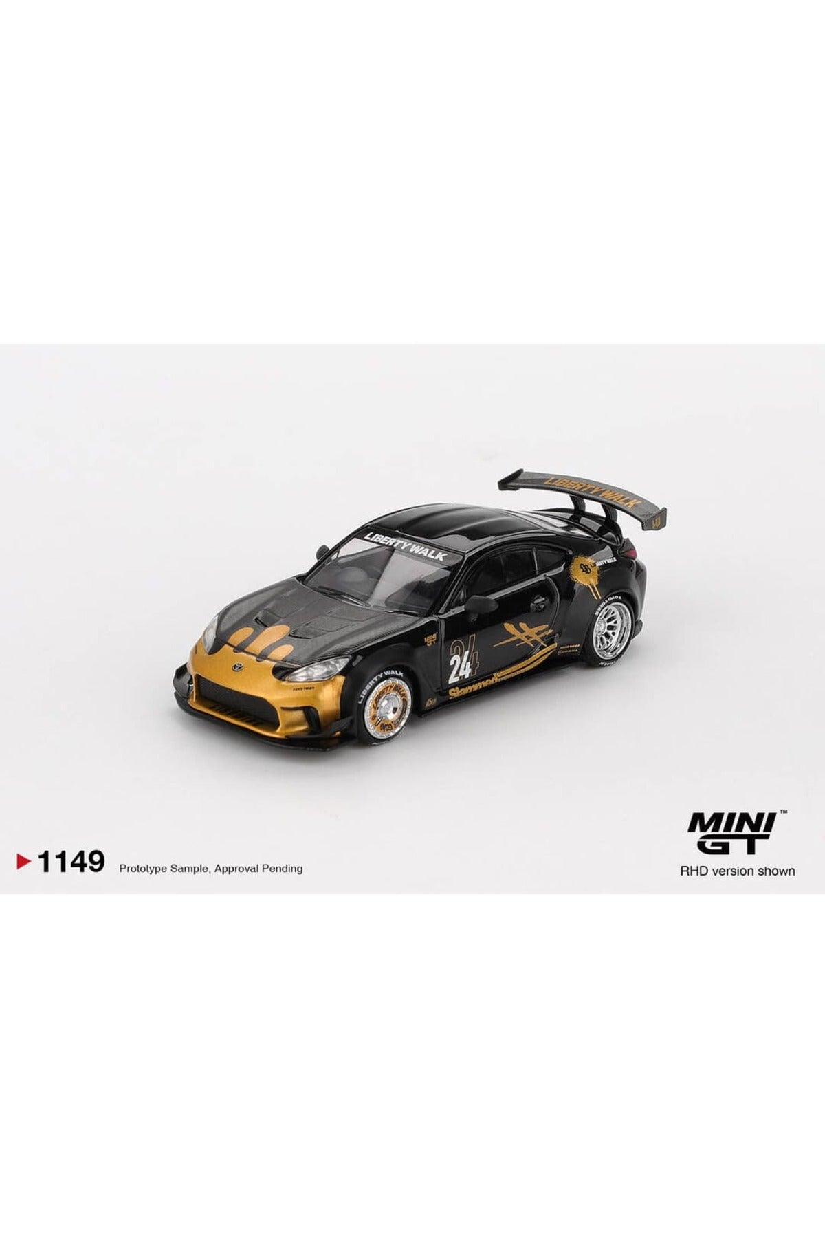 Mini GT Toyota LB Nation GR86 Black Gold 1:64