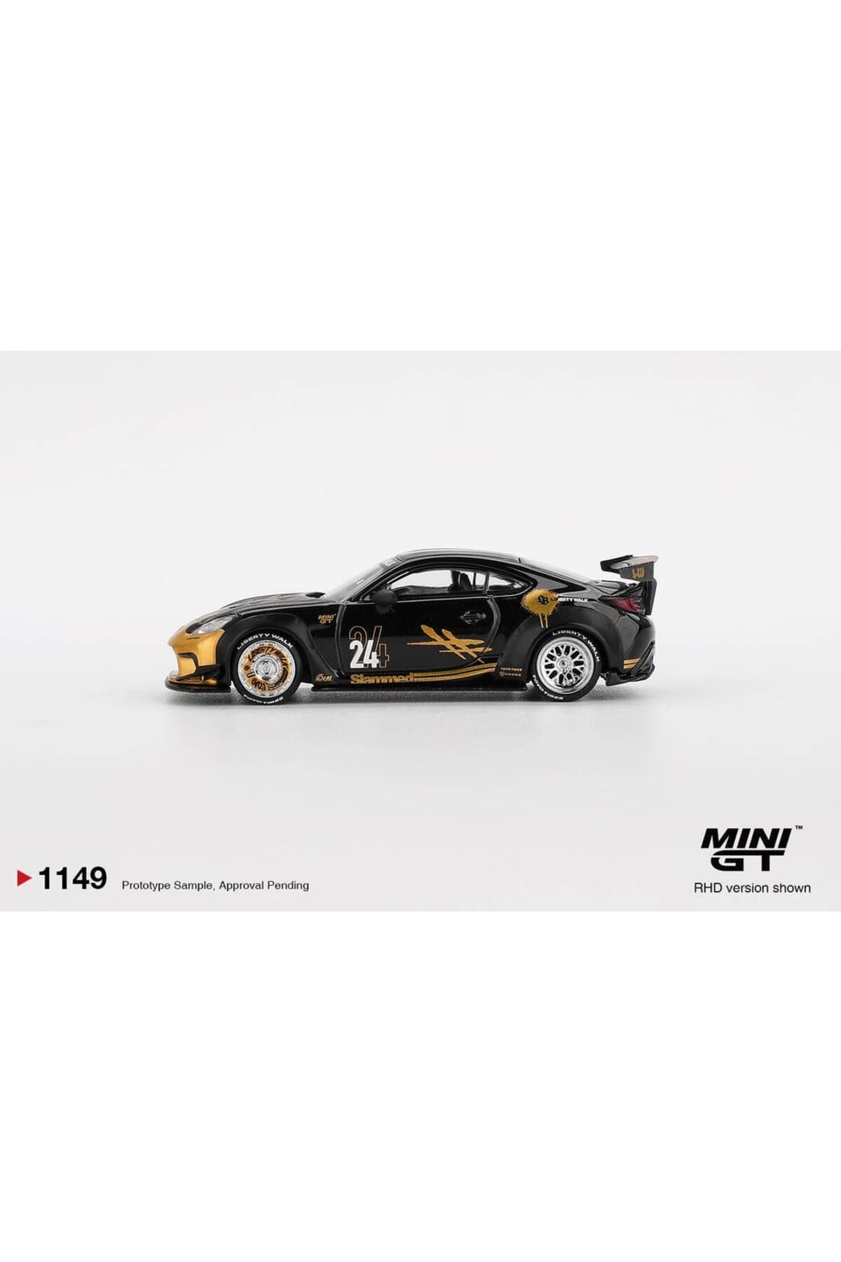Mini GT Toyota LB Nation GR86 Black Gold 1:64