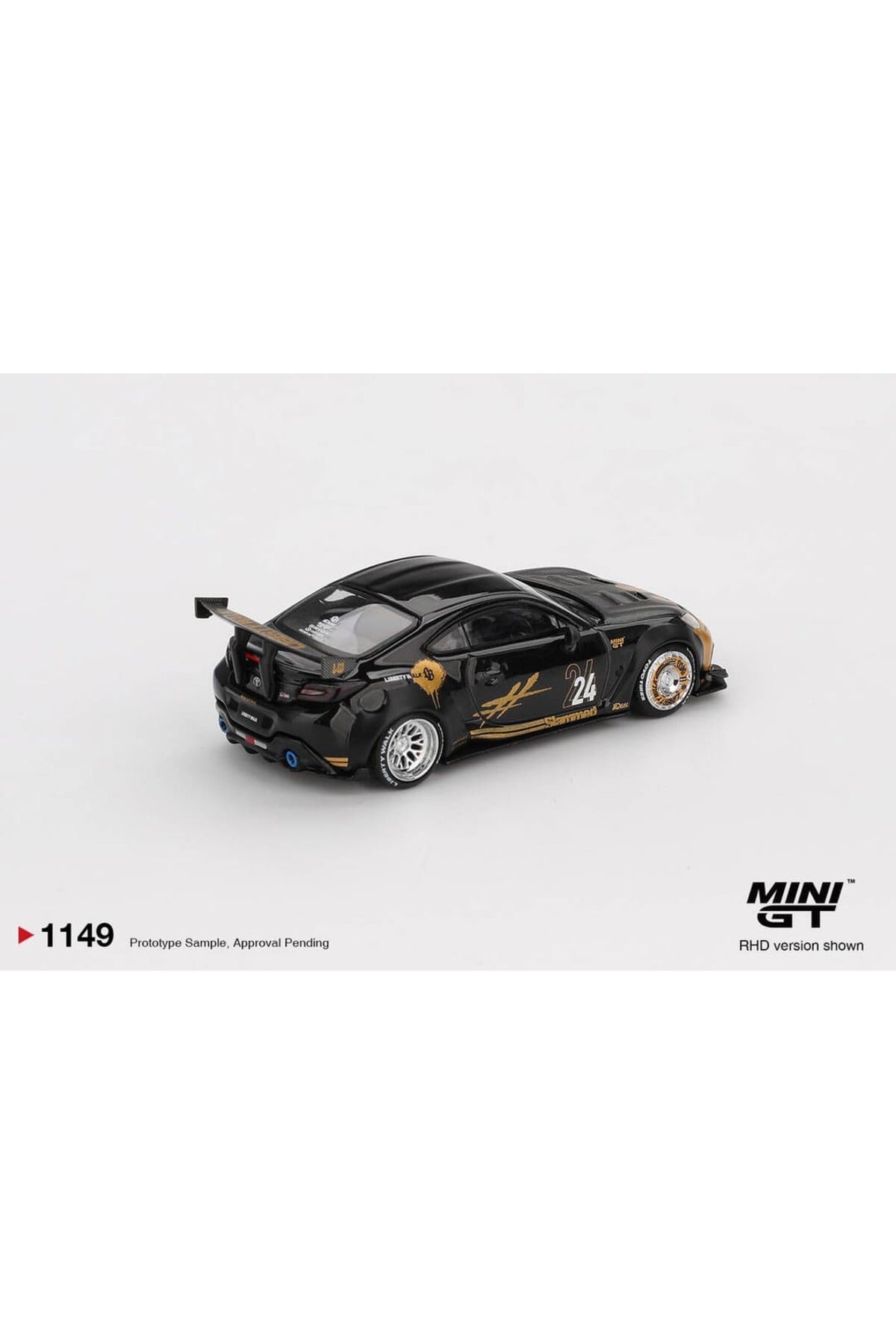 Mini GT Toyota LB Nation GR86 Black Gold 1:64