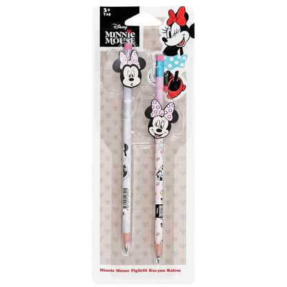Minnie Mouse Figürlü Kurşun Kalem 2li Paket