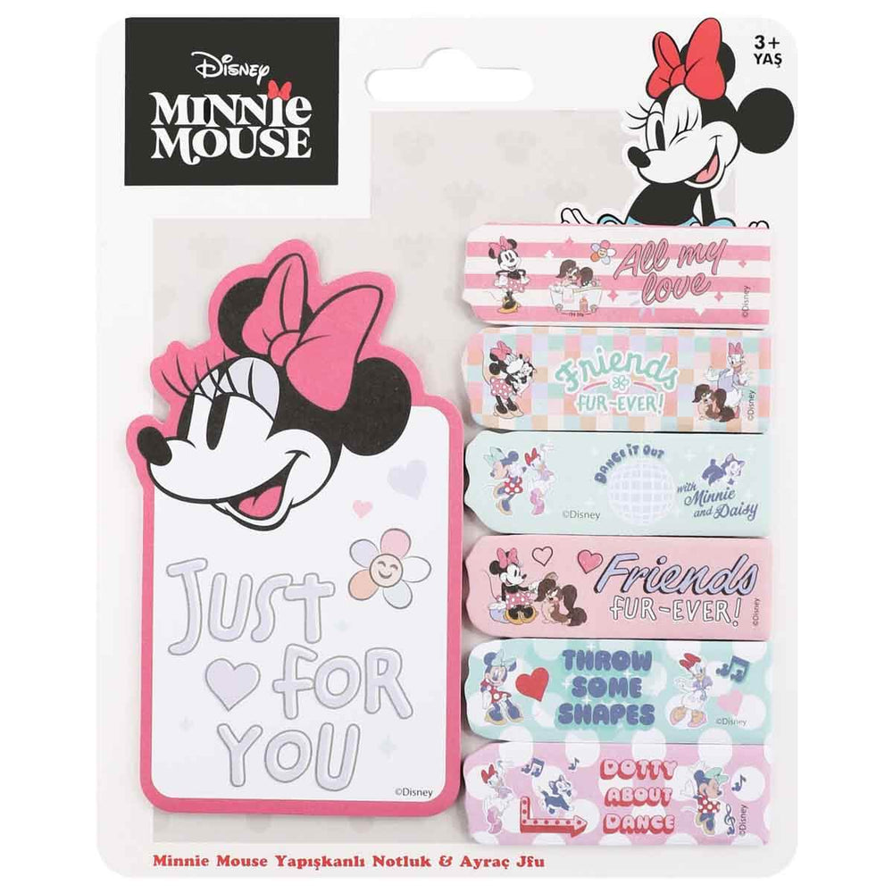 Minnie Mouse Yapışkanlı Notluk Ayraç Jfu