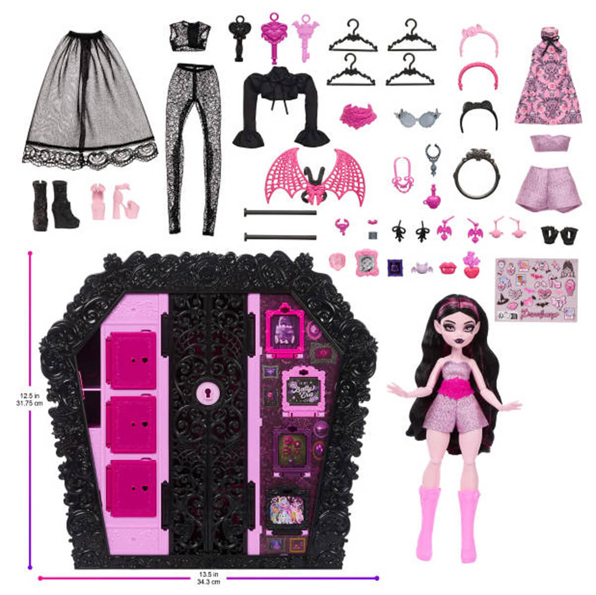 Monster High Draculaura nın Muhteşem Havalı Dolabı