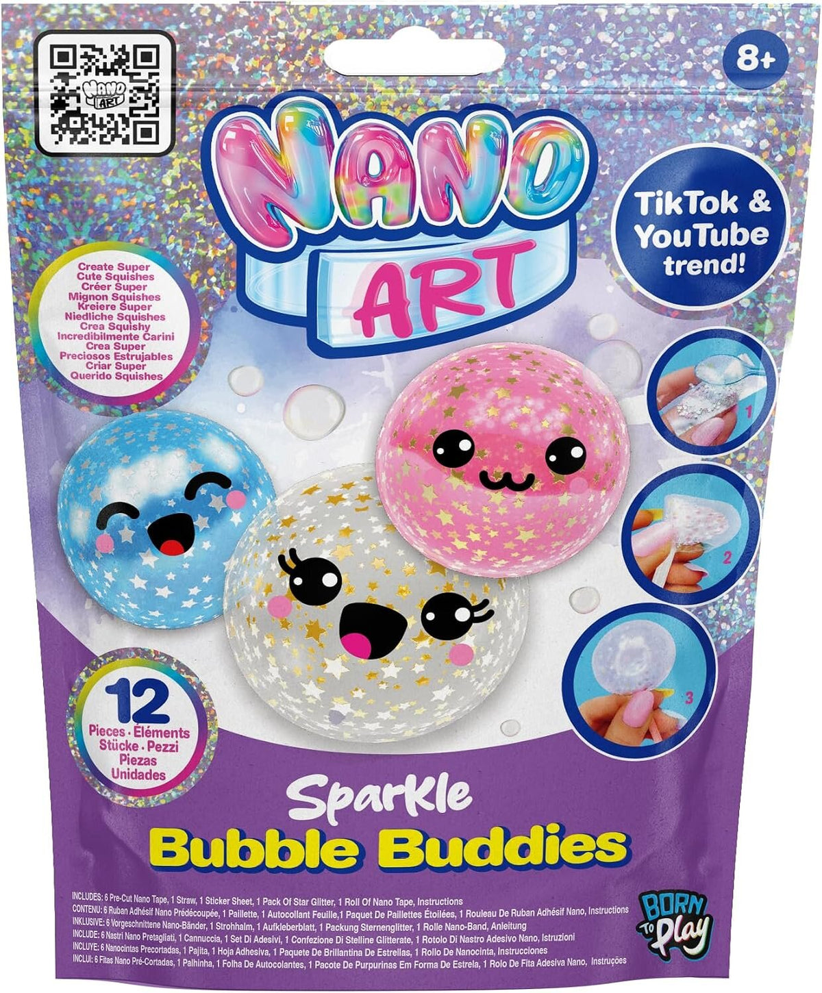 Nano Art Sparkle Bubble Buddies Kendin Yap Seti