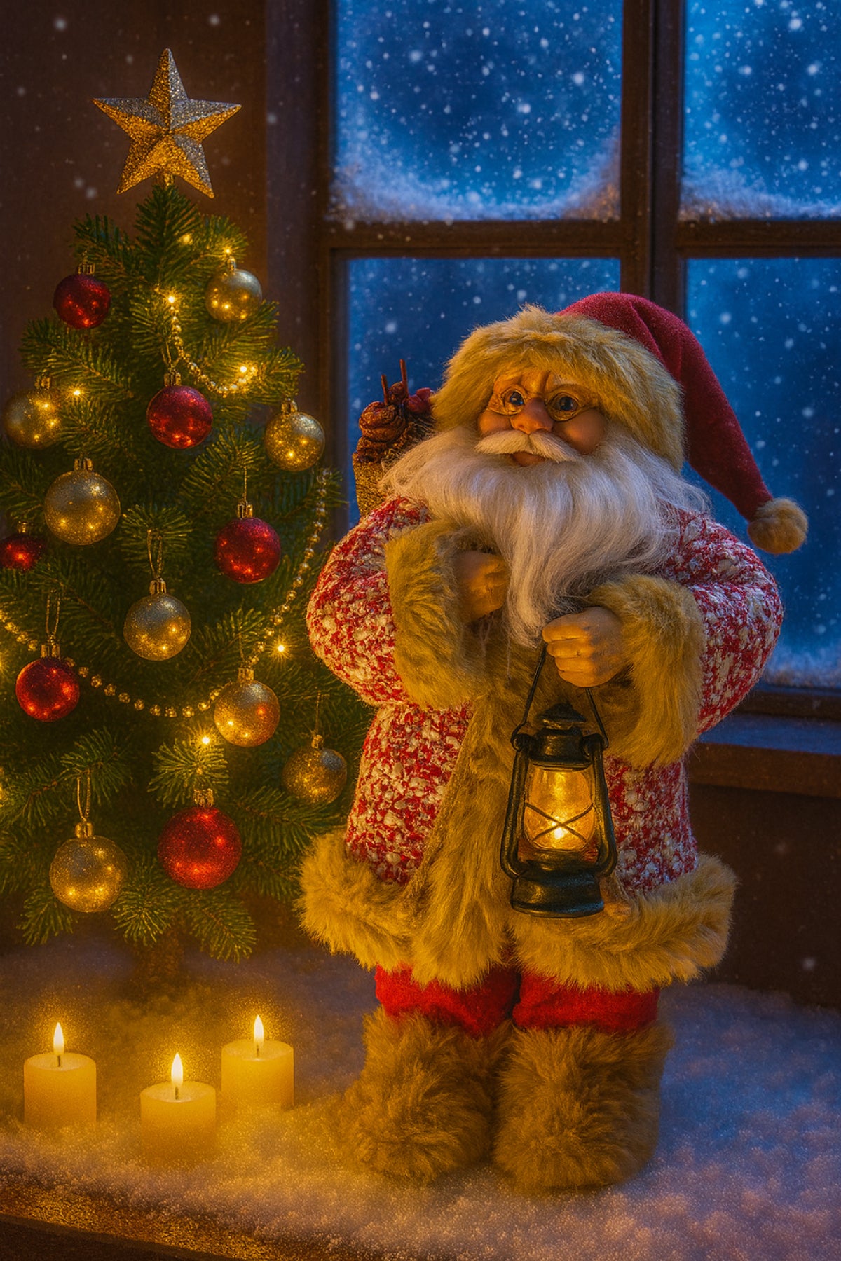 Noel Baba Dekoratif Yılbaşı Süs 30 cm