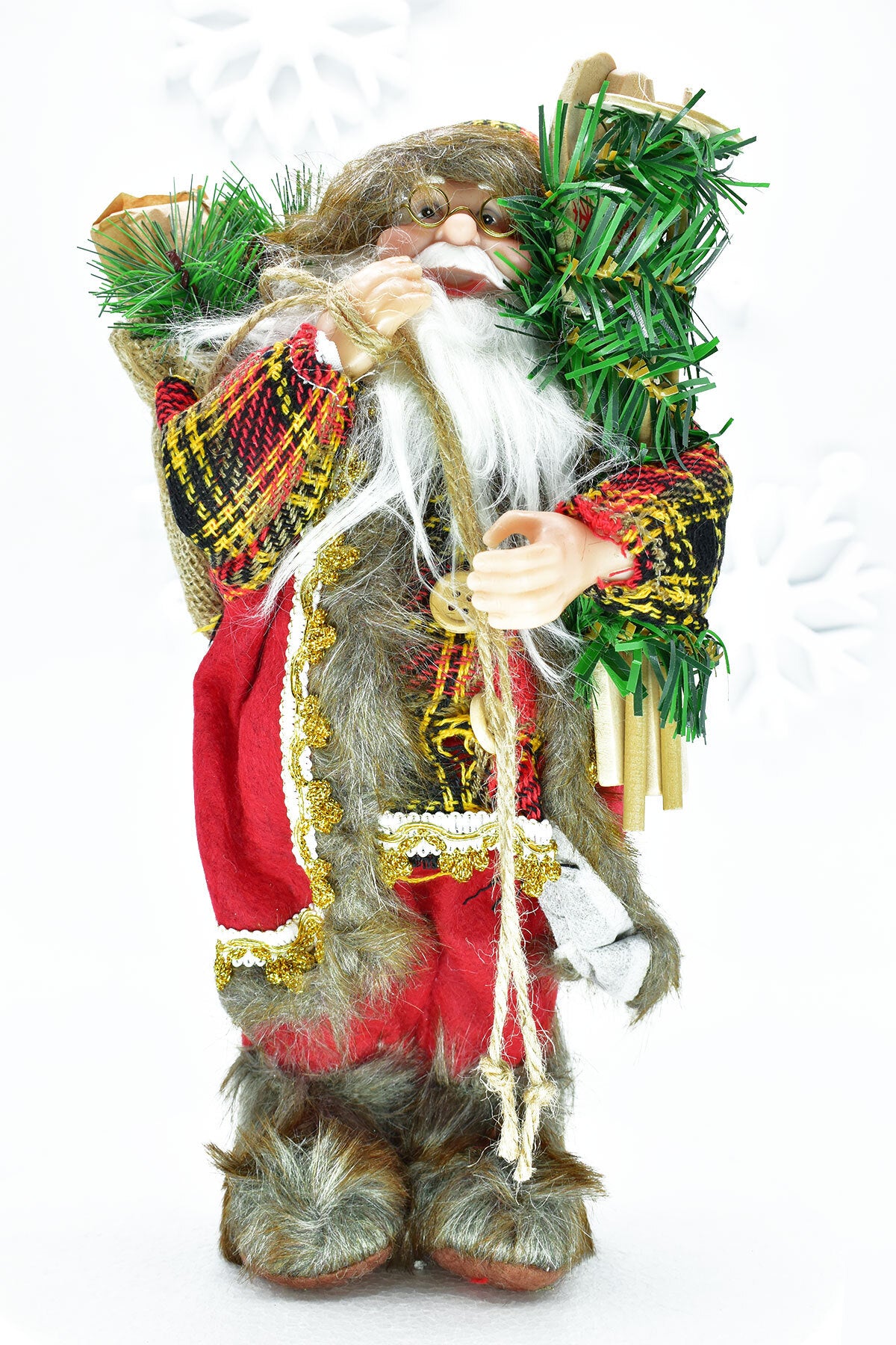Noel Baba Dekoratif Yılbaşı Süs Kırmızı 30 cm