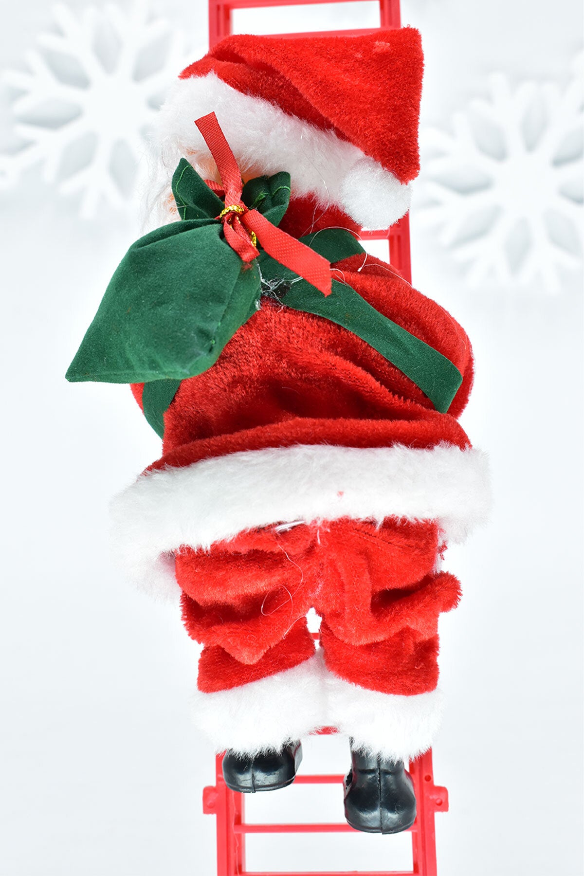 Noel Baba Tırmanan Merdivenli Yılbaşı Süs