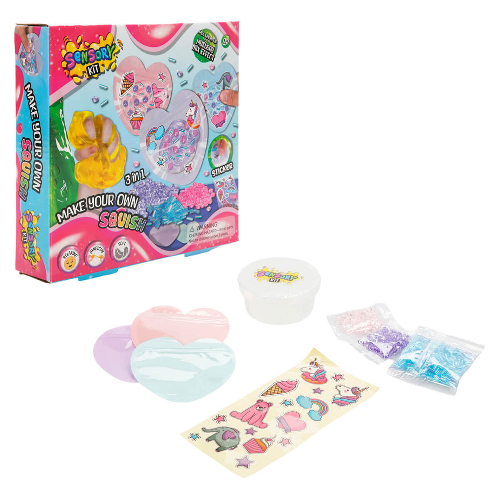 Paulinda 3'ü 1 Arada Sensory Kit Squishy Yapım Seti