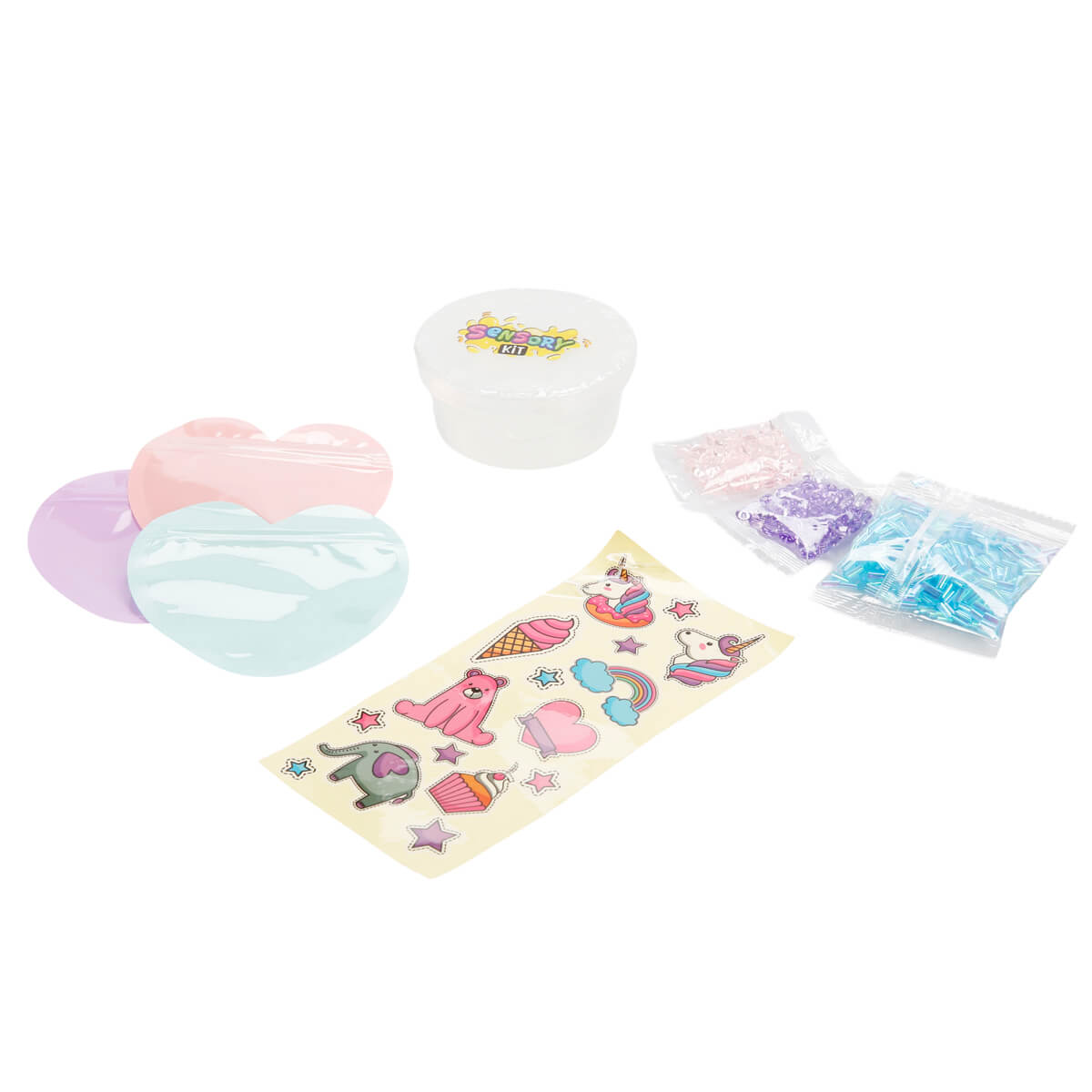 Paulinda 3'ü 1 Arada Sensory Kit Squishy Yapım Seti