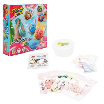 Paulinda 4'ü 1 Arada Sensory Kit Squishy Yapım Seti