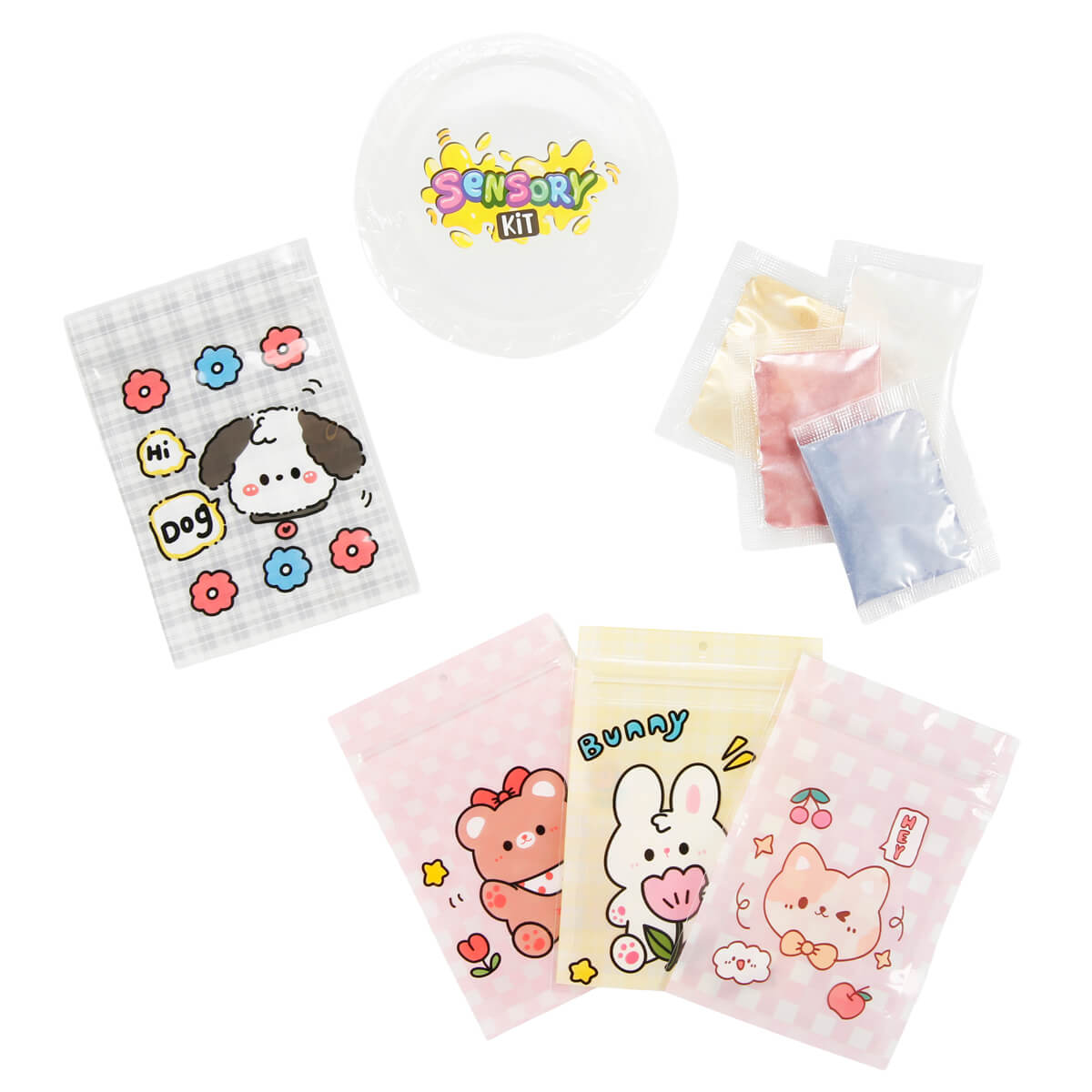 Paulinda 4'ü 1 Arada Sensory Kit Squishy Yapım Seti