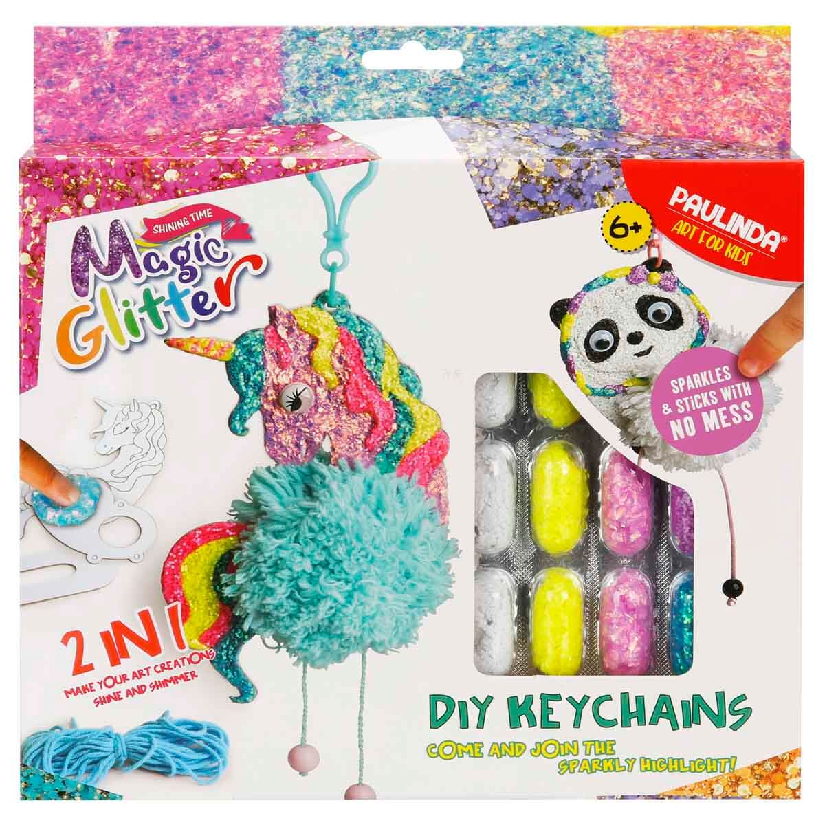 Paulinda Magic Glitter Anahtarlık Yapım Seti