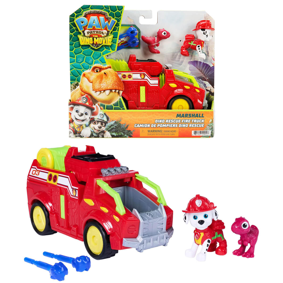 Paw Patrol Dino Movie Marshall ve İtfaiye Aracı