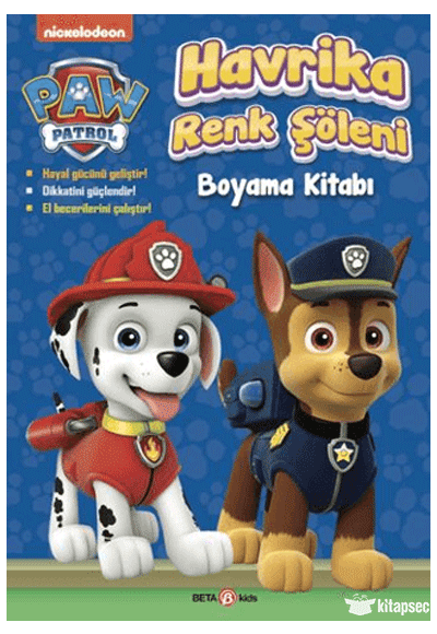 Paw Patrol Havrika Renk Şöleni Boyama Kitabı