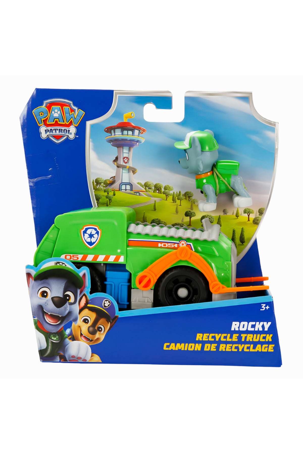 PAW Patrol Rocky Figürü ve Geri Dönüşüm Kamyonu