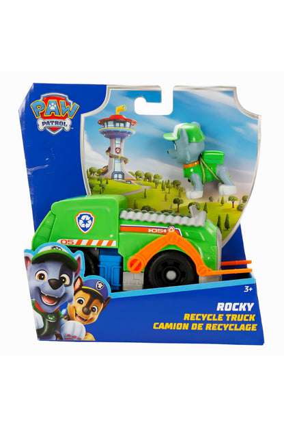 PAW Patrol Rocky Figürü ve Geri Dönüşüm Kamyonu