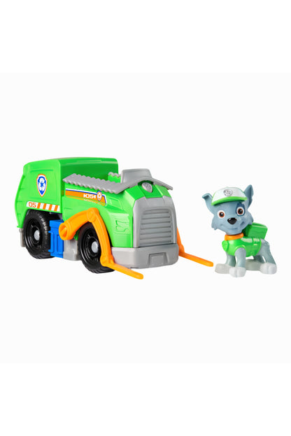 PAW Patrol Rocky Figürü ve Geri Dönüşüm Kamyonu