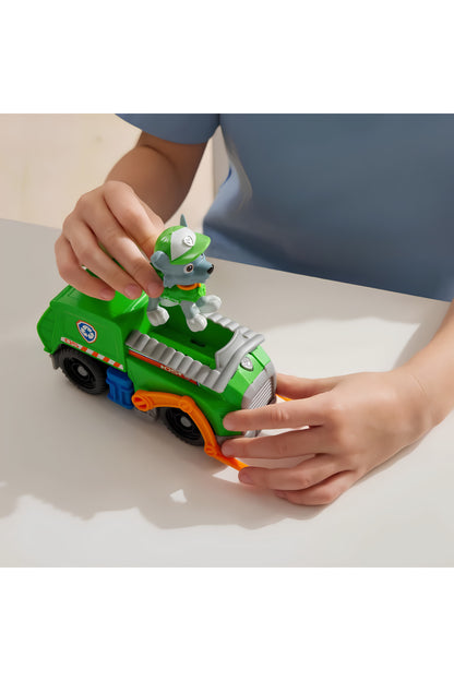 PAW Patrol Rocky Figürü ve Geri Dönüşüm Kamyonu
