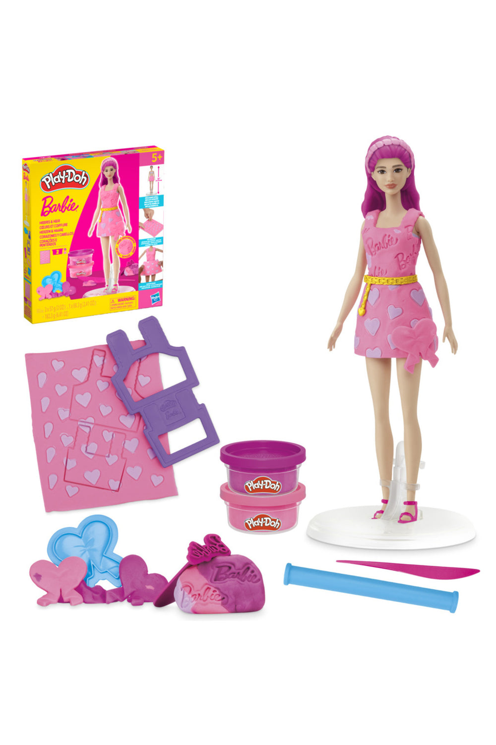 Play Doh Barbie Hearts and Hair Oyun Hamuru Seti