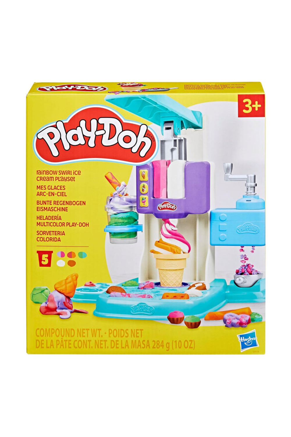 Play-Doh Gökkuşağı Dondurma Fabrikası Oyun Seti