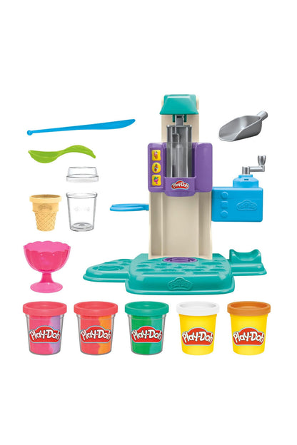 Play-Doh Gökkuşağı Dondurma Fabrikası Oyun Seti