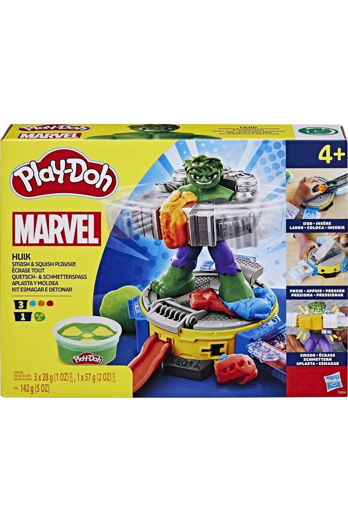 Play Doh Hulk Smash and Squish Oyun Seti