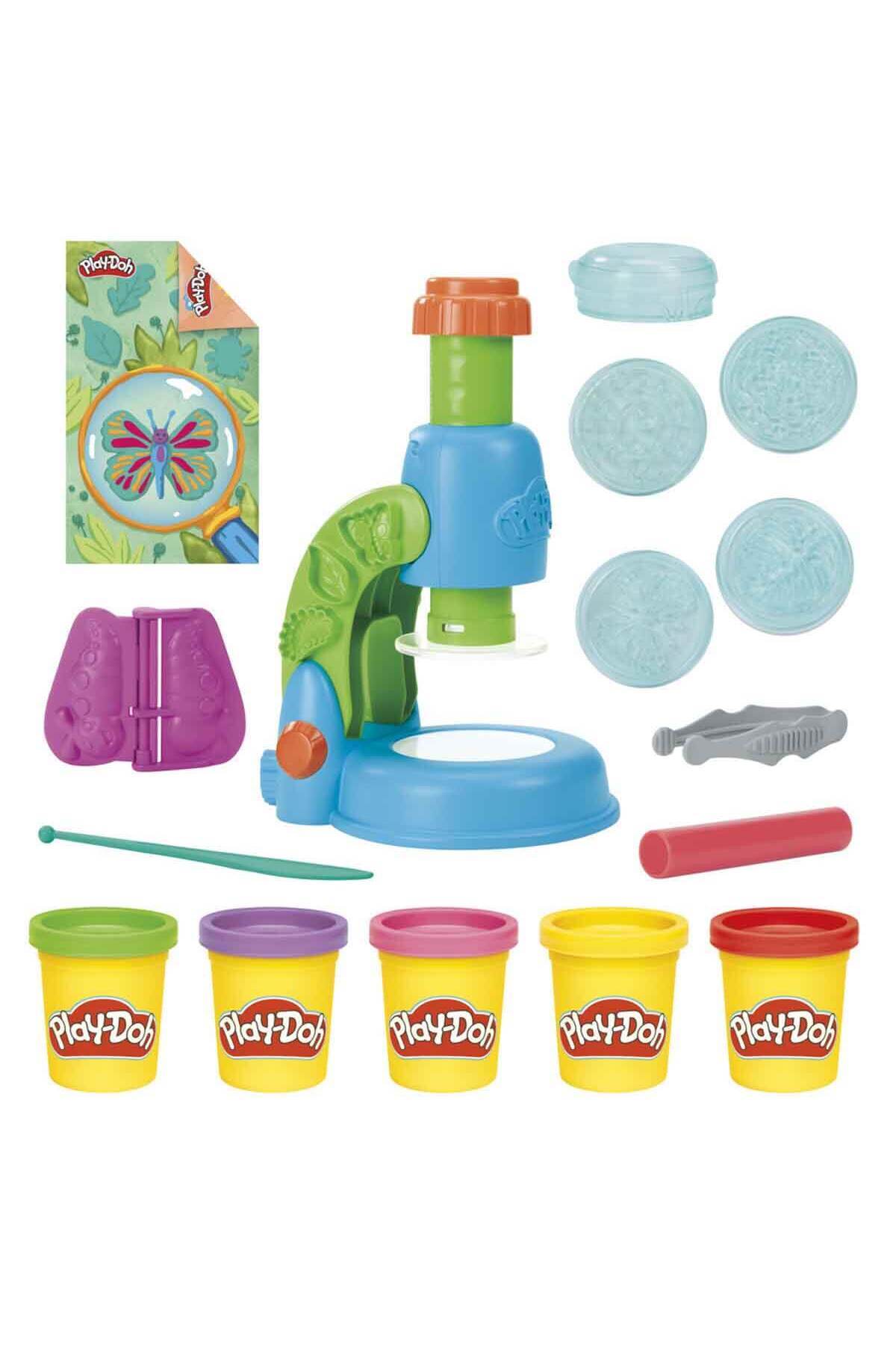 Play Doh Işıklı Mikroskop Oyun Hamuru Seti