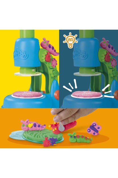 Play Doh Işıklı Mikroskop Oyun Hamuru Seti